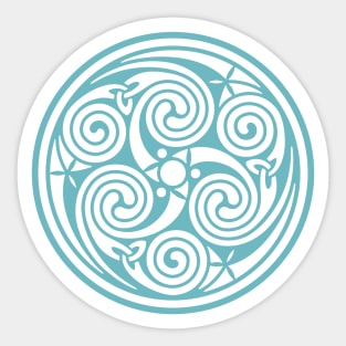 Celtic Spiral - Blue Sticker